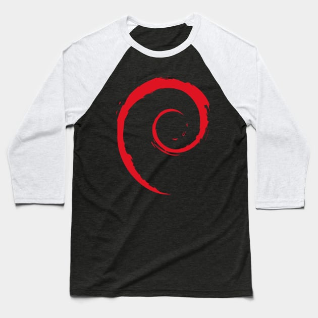 Debian Baseball T-Shirt by wronecka